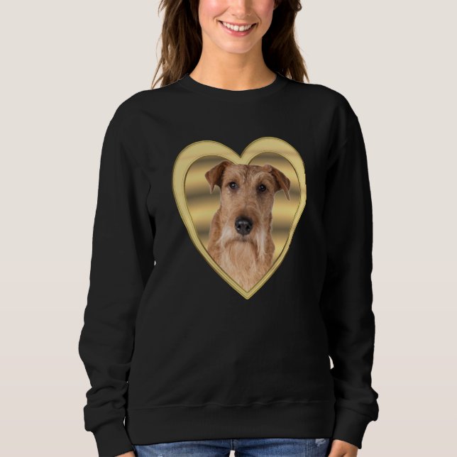 Sweatshirt Irish Terrier Dog Dog Heart  Irish Terrier  1 (Devant)