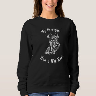 Sweatshirt Irish Terrier dog My Therapeuist has a Wet Nose 1