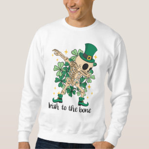 Sweatshirt Irlandais à l'os squelette squelette squelette squ