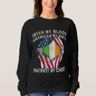 Sweatshirt Irlandais par Blood American Par Birth Irlandais A