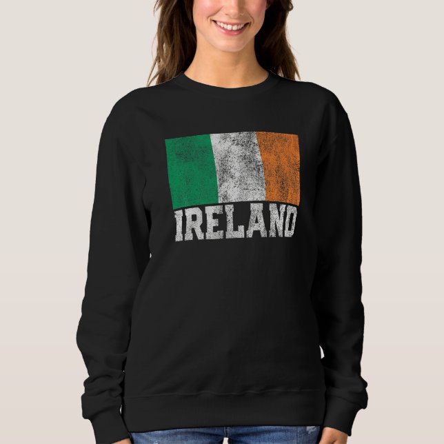 Sweatshirt Irlande Drapeau Pride Racines Pays St Patrick' (Devant)
