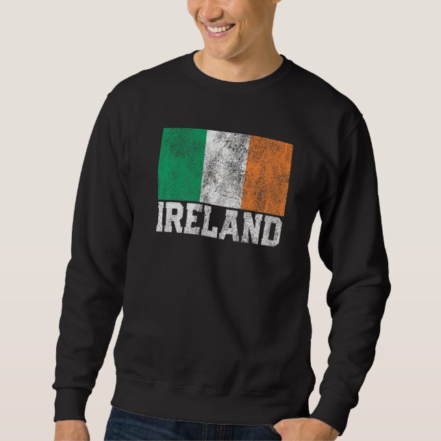 Sweatshirt Irlande Drapeau Pride Racines Pays St Patrick' (Devant)