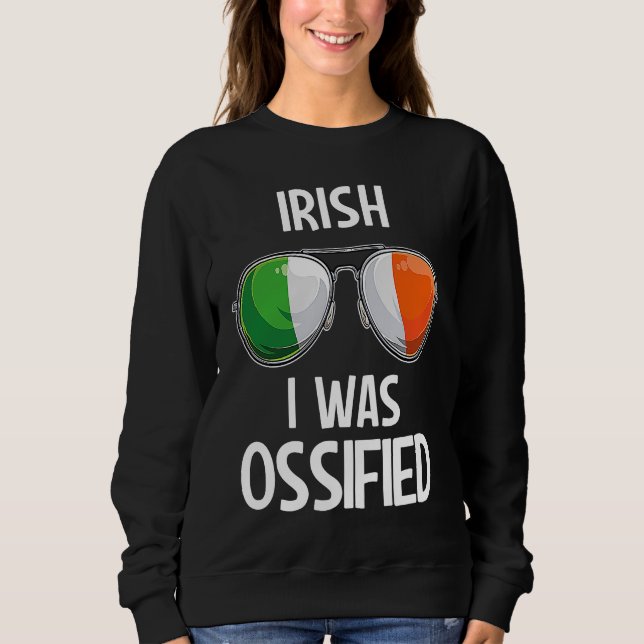 Sweatshirt Irlande Fête de la Saint-Patrick Irlandaise J'étai (Devant)