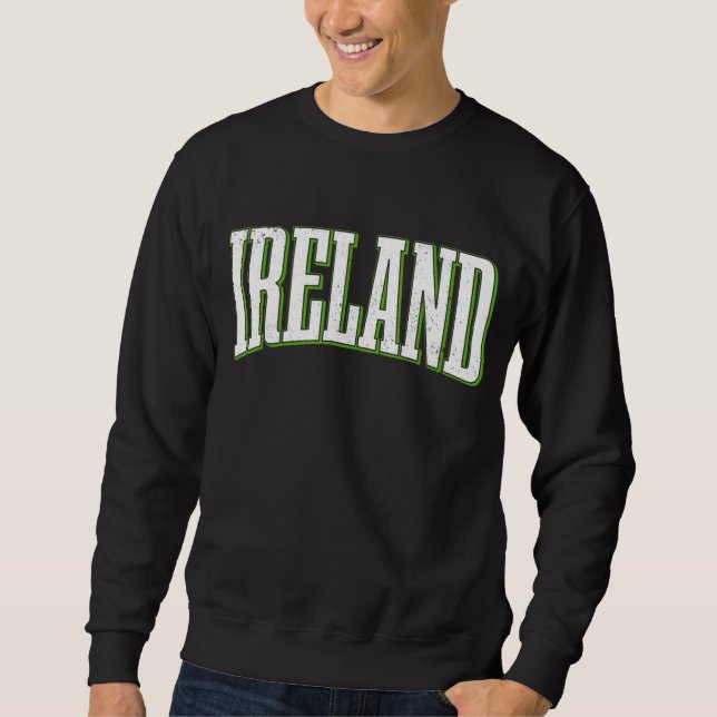 Sweatshirt Irlande Royaume-Uni Jour de la Saint Patrick vert  (Devant)