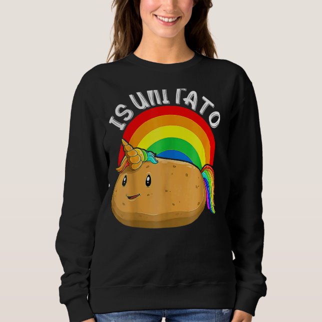 Sweatshirt Is Unitato Est De La Pomme De Terre Comme Vu Sur L (Devant)