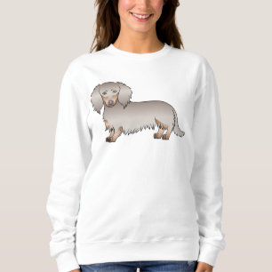 Sweatshirt Isabella et Tan Longue Chevelure Cartoon Chien Tec