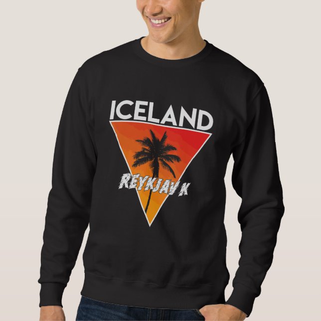 Sweatshirt Islande avec des couleurs ensoleillées (Devant)