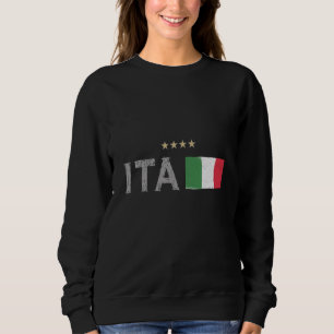 Sweatshirt Italie Football Fan Shirt Drapeau