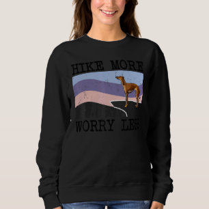Sweatshirt Italie Greyhound Randonnée Plus Inquiète Moins Gra