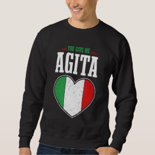 Sweatshirt Italie Vacances Drapeau d'été Drapeau italien Ital