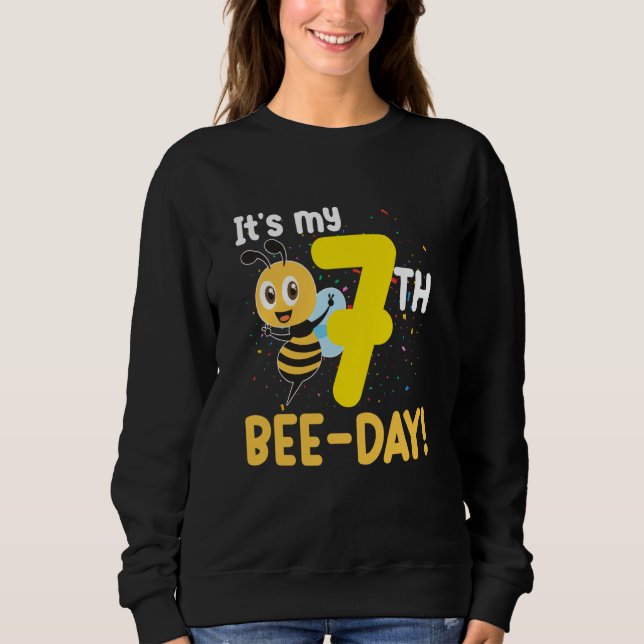 Sweatshirt It's 7th Bee Day Honey Beekeeper Apiary Beekeeping (Devant)