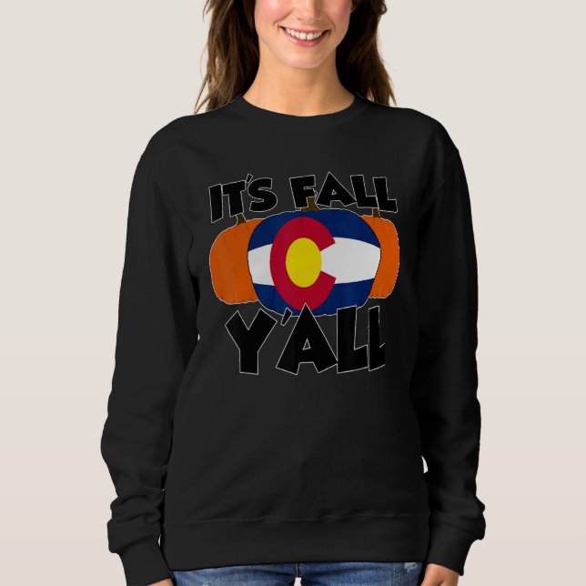Sweatshirt It's Fall Y'all Thanksgiving Pumpkin Germany (Devant)