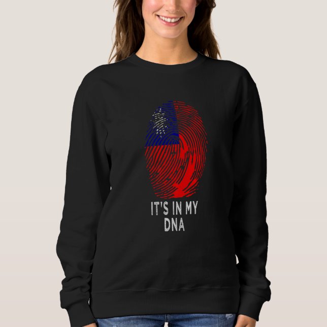 Sweatshirt It's In My DNA Taiwanese  Proud Taiwan Flag (Devant)