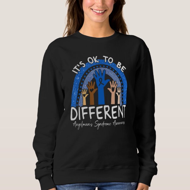 Sweatshirt It's Ok To Be Different Angelmanu2019s Syndrome Aw (Devant)
