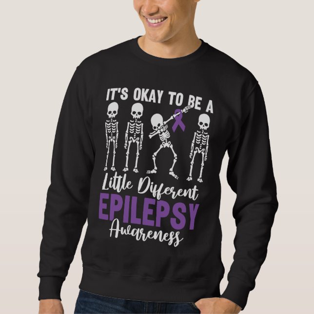 Sweatshirt It's Okay To Be A Little Different Epilepsy Awaren (Devant)