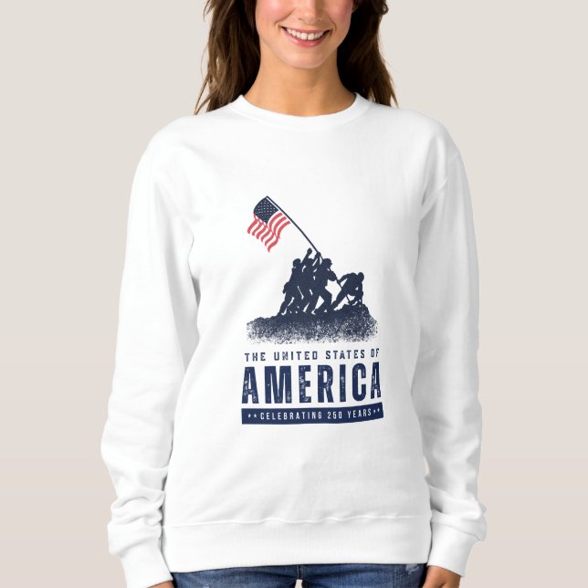 Sweatshirt Iwo Jima America 250 (Devant)
