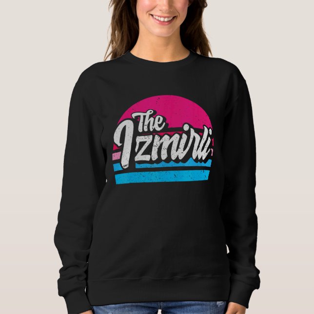 Sweatshirt Izmir 35 Memleket Turquie Idée rétro (Devant)