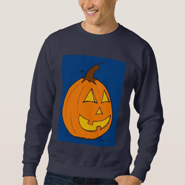 Sweatshirt Jack o' Lantern Blue (Devant)