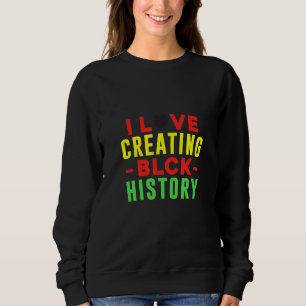 Sweatshirt J'adore créer une histoire noire noire originale