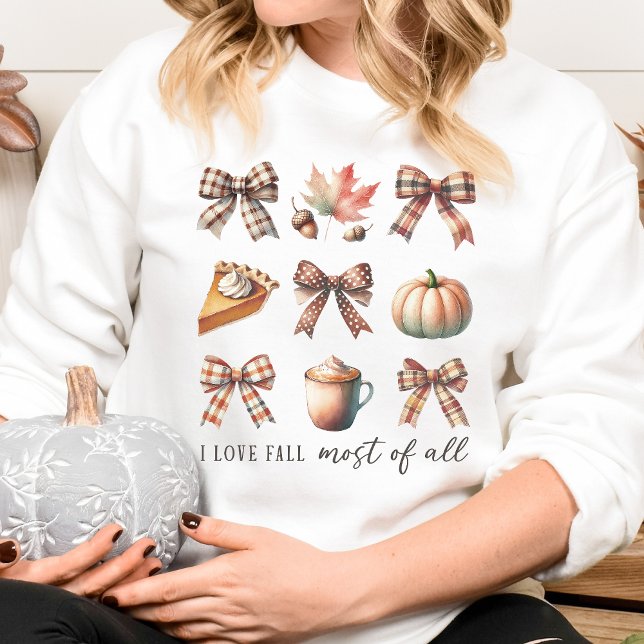 Sweatshirt J'adore l'automne plus que tout, Coquette Femme  (Créateur téléchargé)