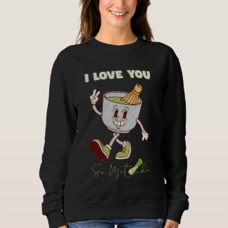 Sweatshirt J'adore le sweat-shirt minimal Matcha Cozy