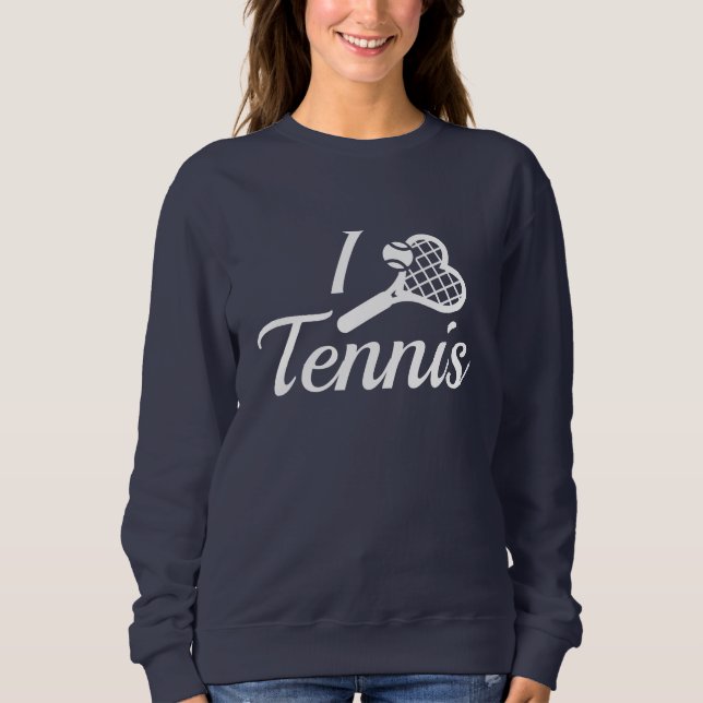 Sweatshirt J'adore le tennis (Devant)