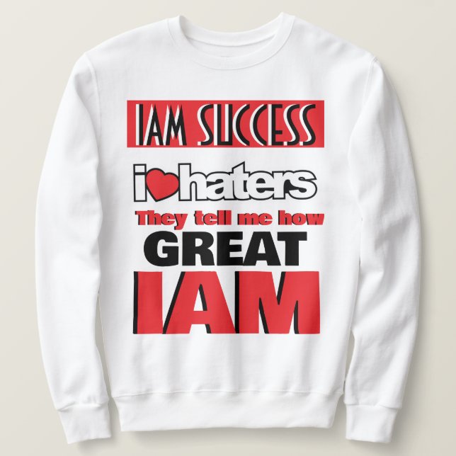 SWEATSHIRT J'ADORE LES DÉTESTEURS  (Design devant)