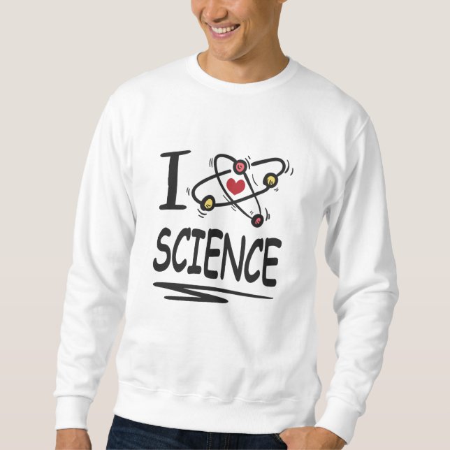 Sweatshirt J'adore les sciences (Devant)
