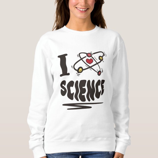 Sweatshirt J'adore les sciences (Devant)