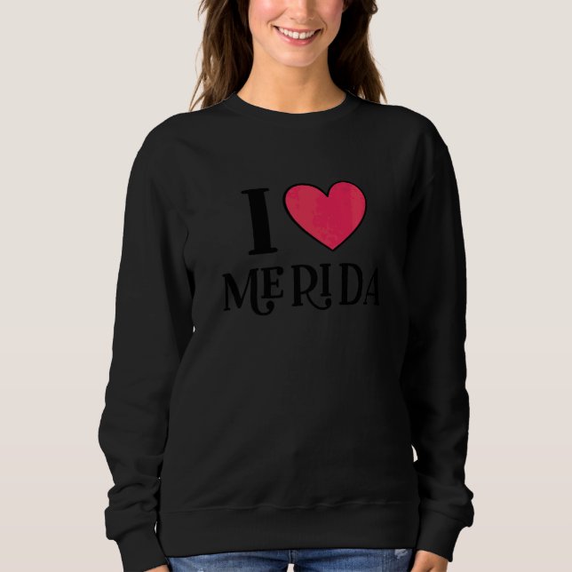 Sweatshirt J'adore les vacances à Mérida au Mexique   (Devant)