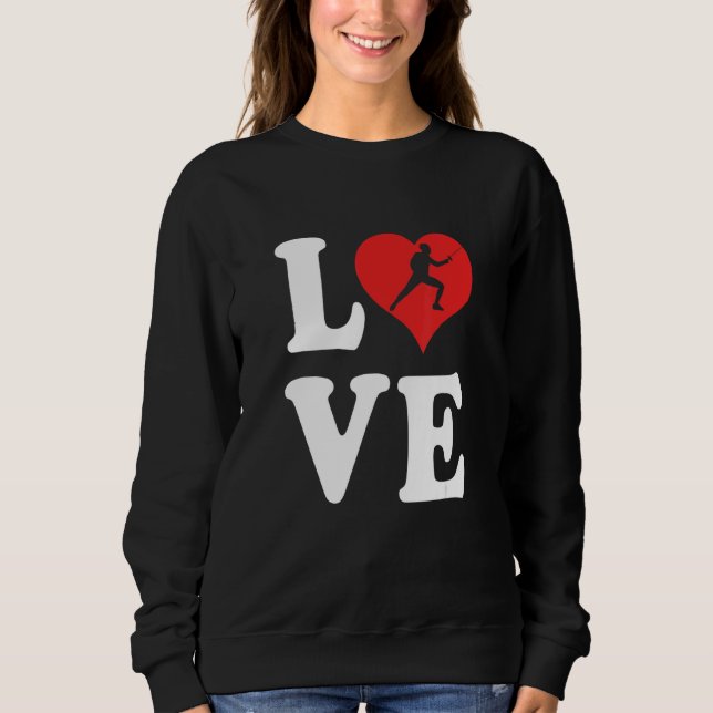 Sweatshirt J'adore l'escrime 2 (Devant)