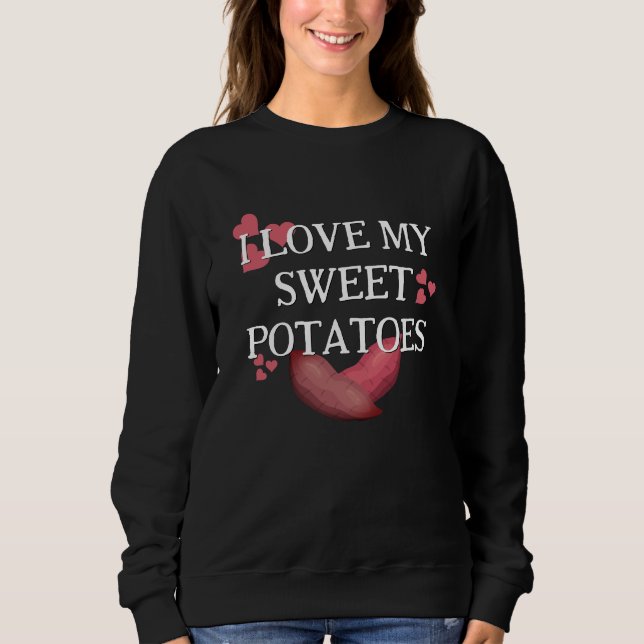 SWEATSHIRT J'ADORE MES POMMES DE TERRE DOUCE (Devant)