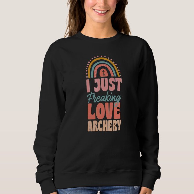 Sweatshirt J'adore tout simplement le tir à l'arc bohème arc- (Devant)