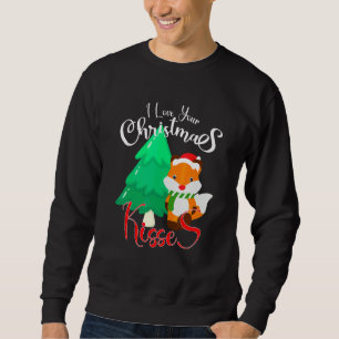 Sweatshirt J'adore vos baisers de Noël