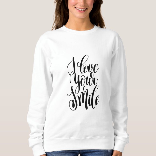 Sweatshirt J'adore votre sourire (Devant)