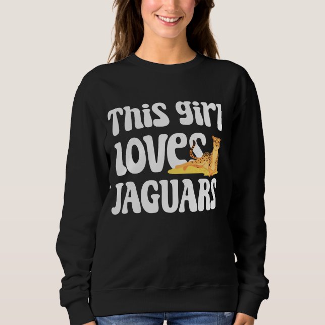Sweatshirt Jaguar Chemises Filles Jaguar Jaguar Lover Jaguars (Devant)