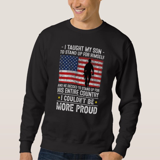 Sweatshirt J'Ai Appris À Mon Fils Comment Se Lever Fière Mama (Devant)