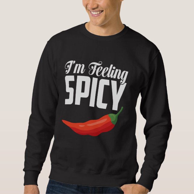 Sweatshirt J'ai chaud piment déclaration piment amant (Devant)