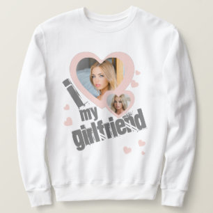 Sweatshirt J'ai coeur ma petite amie Photo mignon Grunge Dist