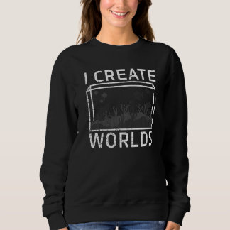 Sweatshirt J'ai créé Worlds Aquarist Aquarium de pêche