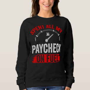 Sweatshirt J'Ai Dépensé Tout Mon Paiement Sur Le Prix Des Pom