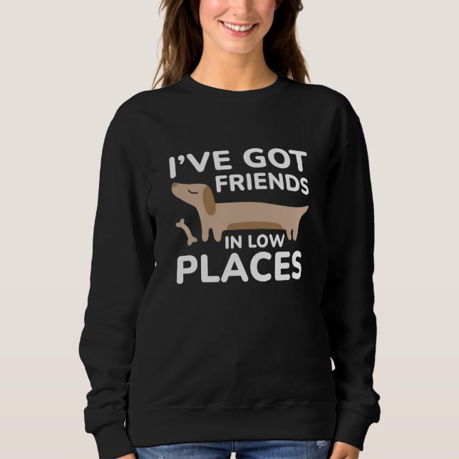 Sweatshirt J'ai des amis en bas lieu (Devant)