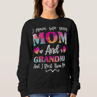 Sweatshirt J'Ai Deux Titres Maman Et Grand-Mère Pour Femmes G