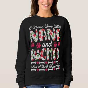 Sweatshirt J'Ai Deux Titres Nana Et Chien Maman Je Les Roche
