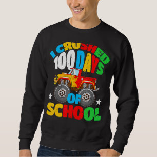 Sweatshirt J'Ai Écrasé 100 Jours De Garçons D'École 100E Jour