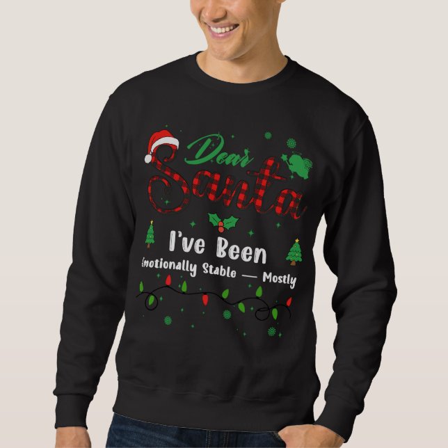 Sweatshirt J'ai été émotionnellement stable - Correspond prin (Devant)