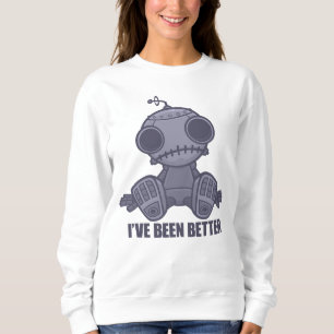 Sweatshirt J'ai Été Mieux Robot Dessin Animé Triste