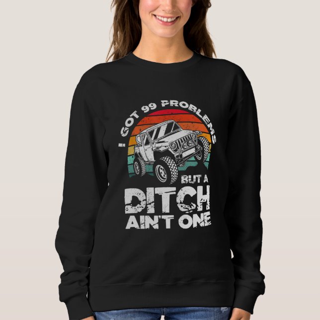 Sweatshirt J'ai eu 99 problèmes, mais un point n'est pas une  (Devant)