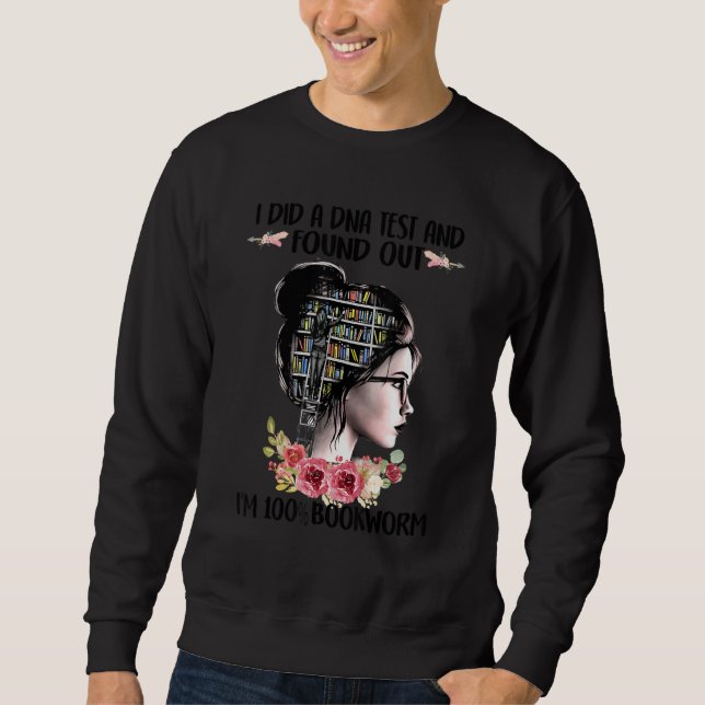 Sweatshirt J'ai fait un test ADN et découvert 100 bibliothéca (Devant)