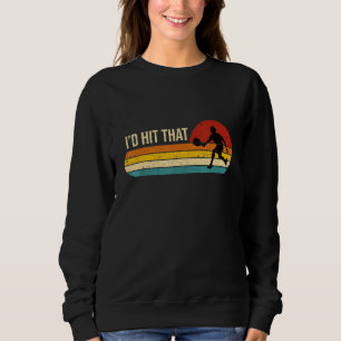 Sweatshirt J'ai frappé ce joueur de pickleball Dink Pun Retro
